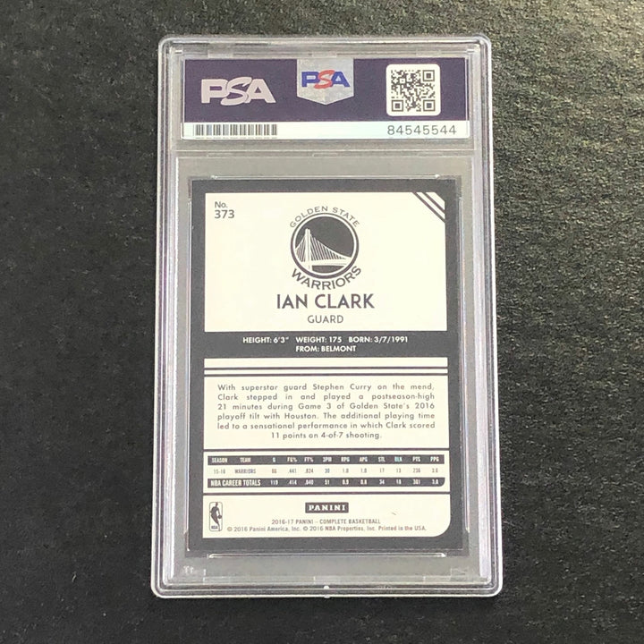 2016-17 Panini Complete #373 Ian Clark Signed Card AUTO 10 PSA Slabbed Warriors