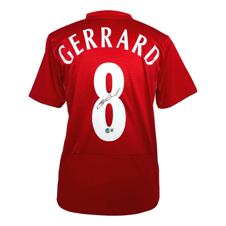 Steven Gerard Autographed Liverpool Jersey BAS COA Signed Champions League