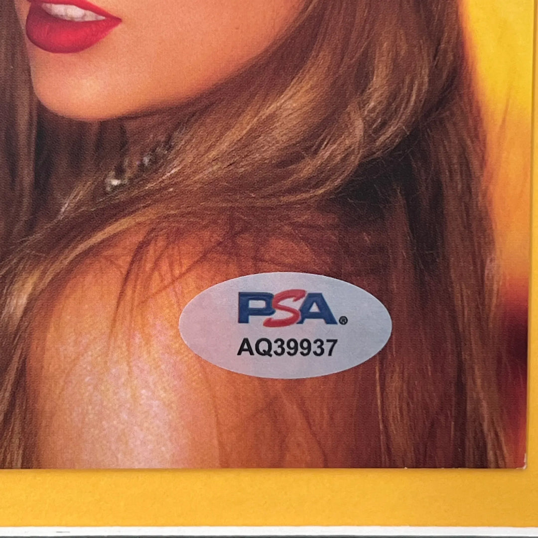 Taylor Swift Signed CD Cover Framed PSA/DNA Autographed The Life of a Showgirl