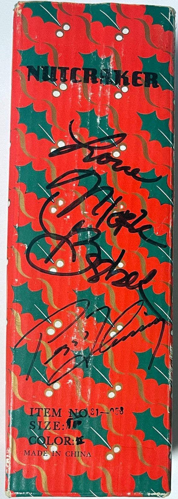 Nutcracker & Box signed Ice Skaters- Peggy Fleming, Nicole Bobek, Eldredge/Orser
