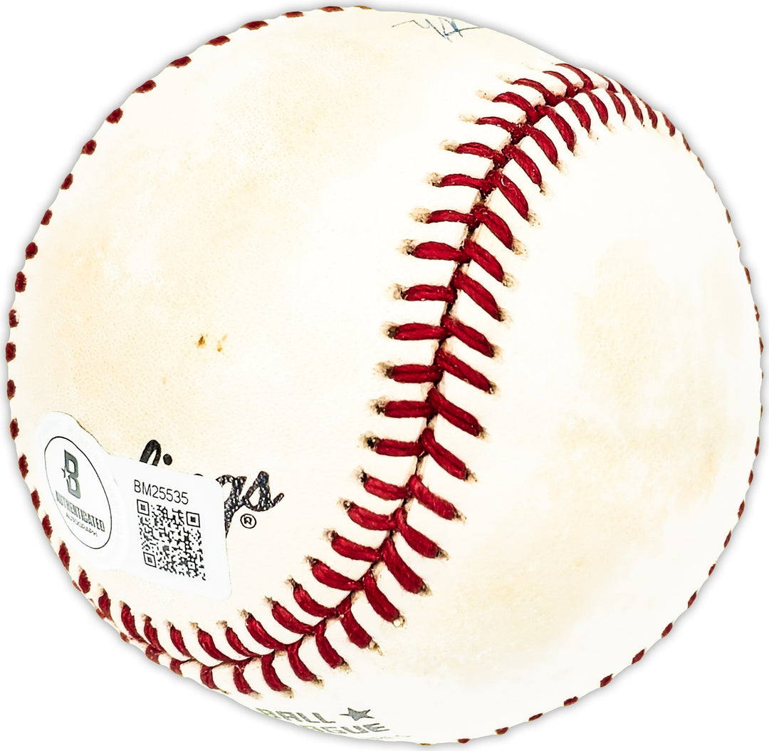 Al Hollingsworth Autographed NL Baseball Dodgers, Reds Beckett QR #BM25535