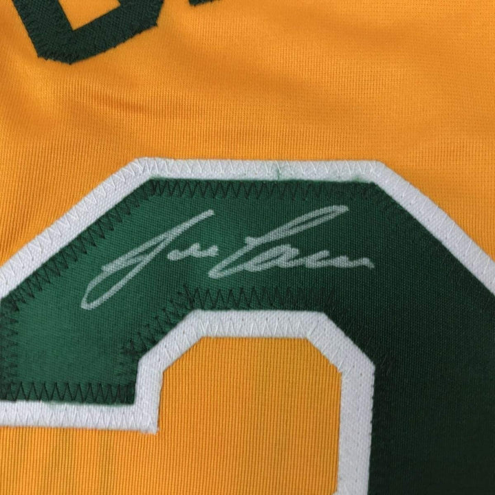 FRAMED Signed JOSE CANSECO 35x39 Oakland Yellow Jersey JSA COA Auto