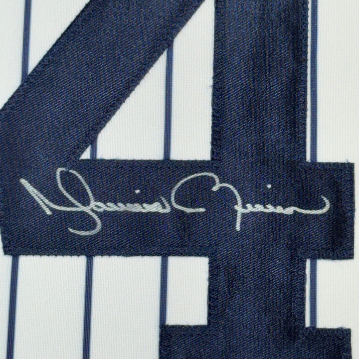 Framed Autographed/Signed Mariano Rivera 35x39 New York Jersey BAS COA Holo