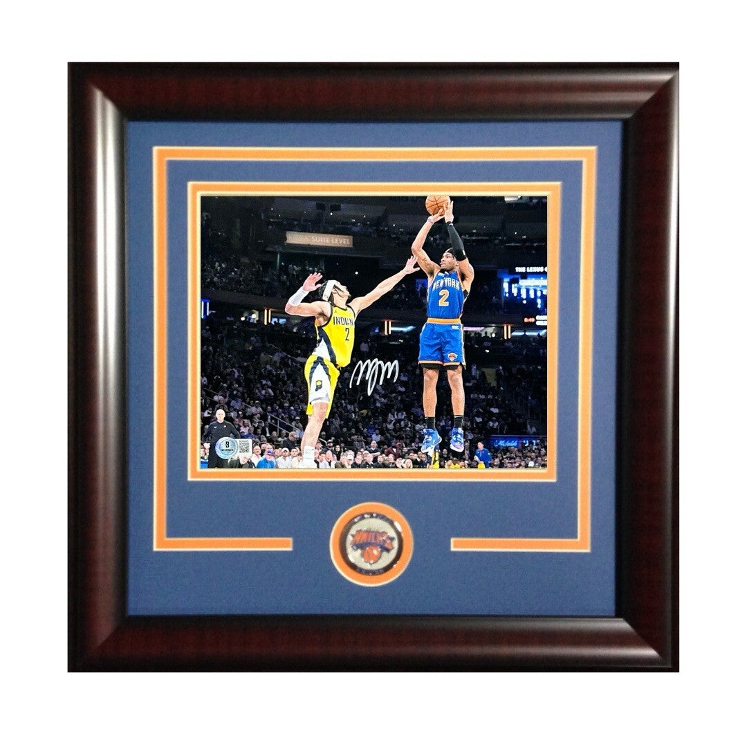 Miles Deuce McBride Signed 8x10 Framed Photo NY Knicks Mint Autograph BAS COA