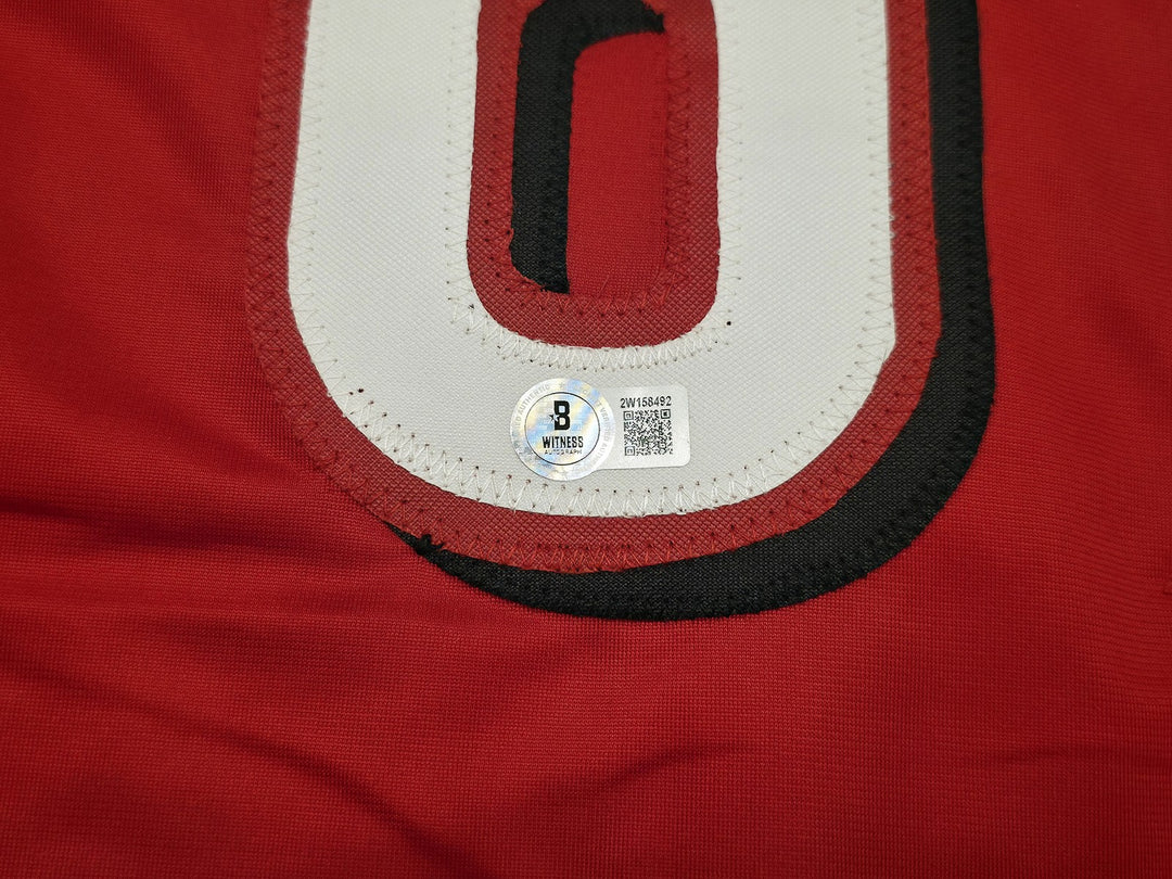 Cincinnati Reds Rhett Lowder Signed Red Jersey Beckett Witness