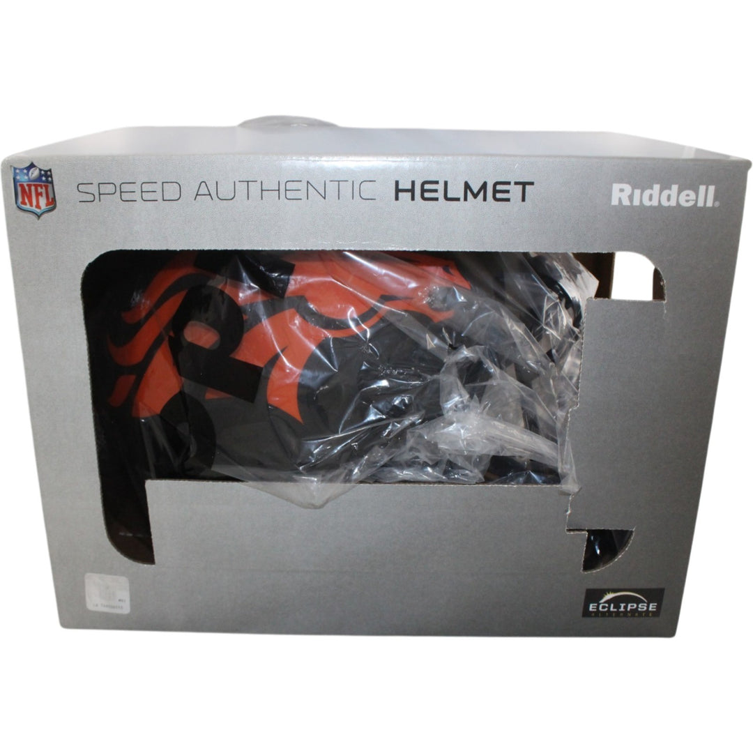 John Elway Autographed Denver Broncos Pro Eclipse Helmet Beckett Witness 55254