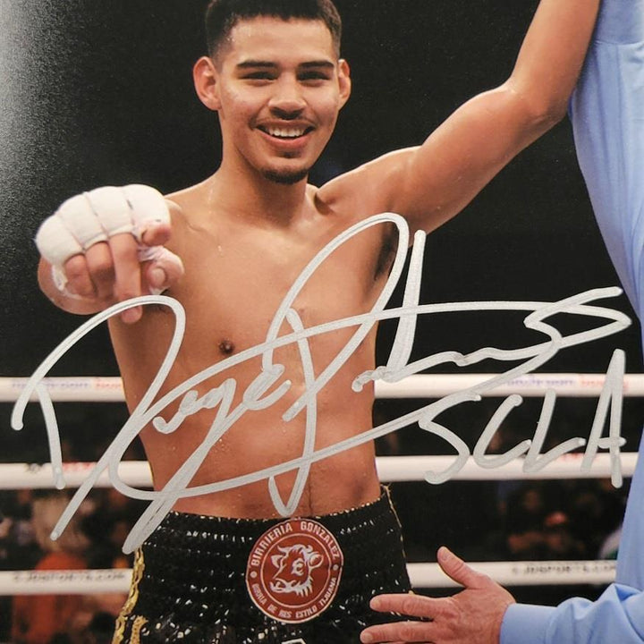Diego Pacheco signed "SCLA" 8x10 photo boxing autograph ~ Beckett BAS