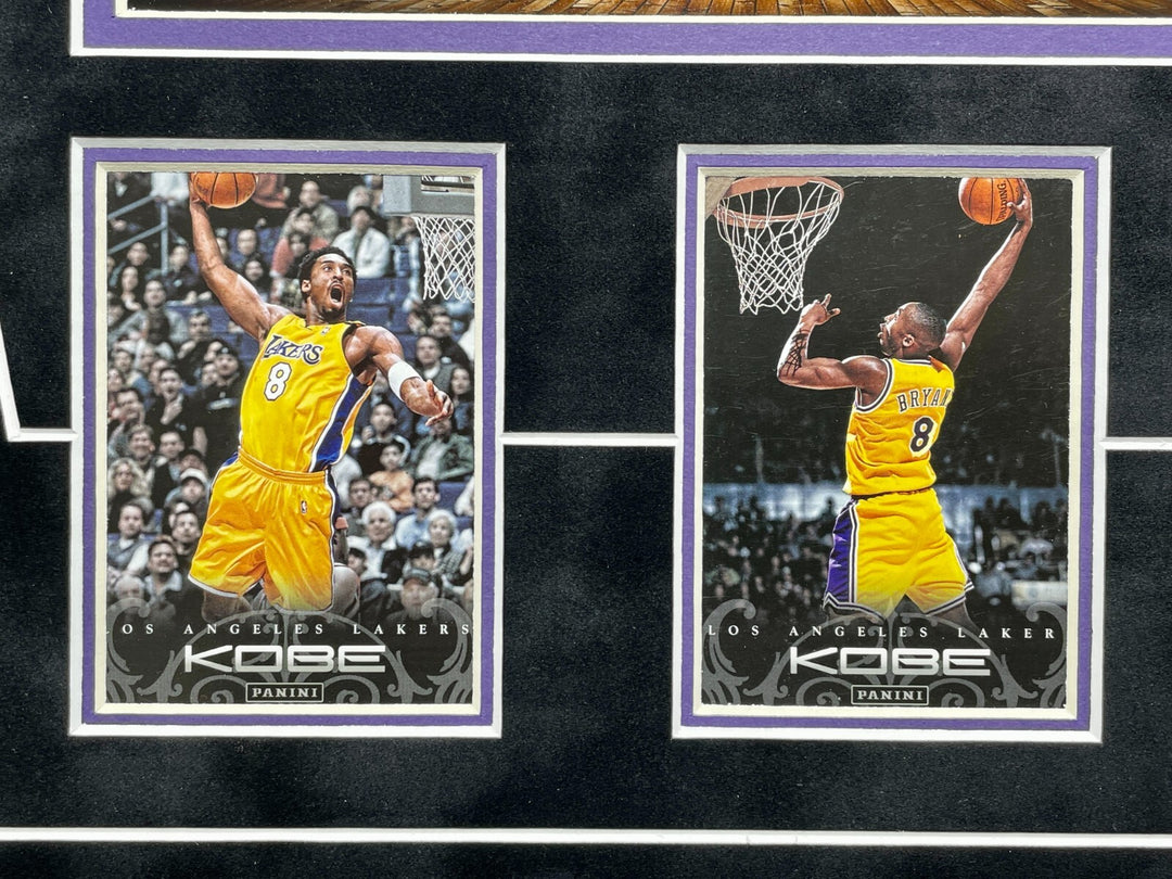 Kobe Bryant Lakers Game Used Ticket, Floor & Last Game Confetti Framed #D/50 COA