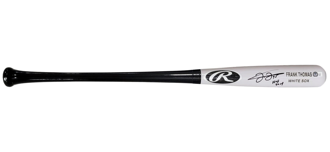 Frank Thomas Auto Gray Rawlings Game Model Bat White Sox "HOF 2014" Beckett Wit