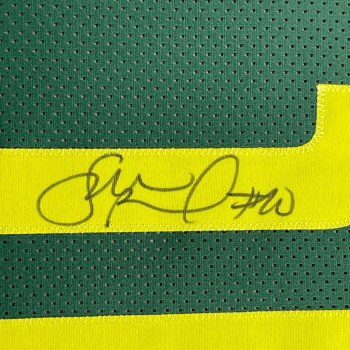 Framed Autographed/Signed Sue Bird 35x39 Seattle Green Jersey JSA COA