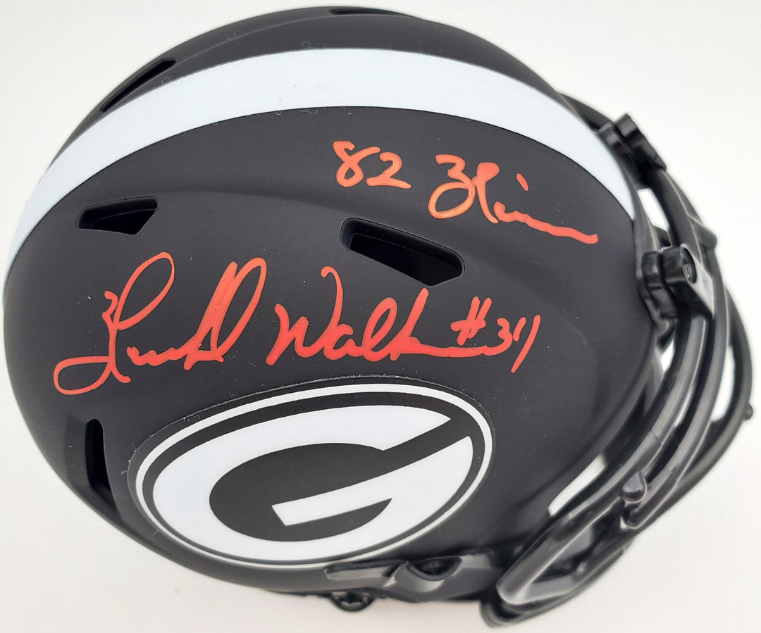 Herschel Walker Signed Georgia Bulldogs Eclipse Black Speed Mini Helmet Beckett