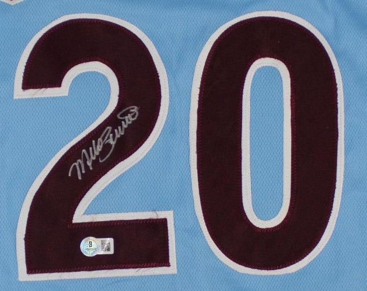 Mike Schmidt Philadelphia Signed Light Blue Baseball Jersey BAS