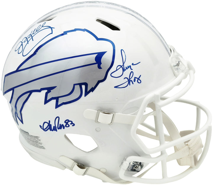 Jim Kelly, Thomas & Reed Auto Bills Rivalries White Full Size Auth Speed Helmet