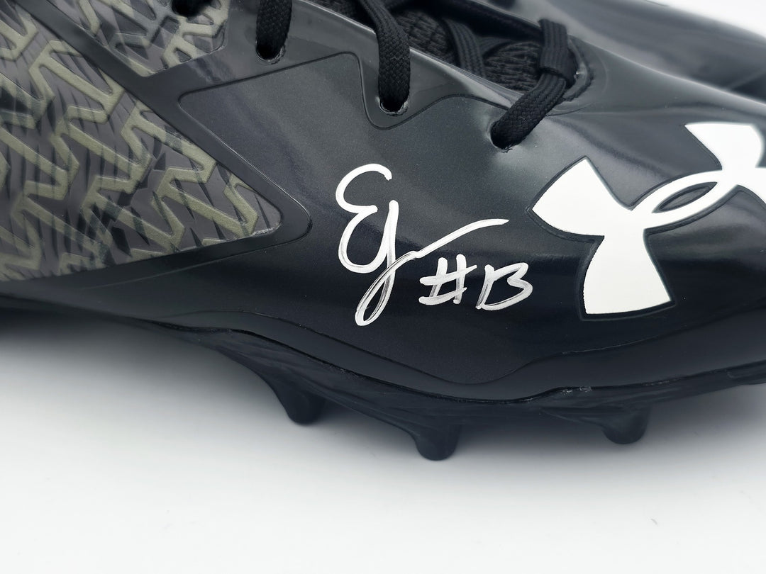 Ernest Jones IV Auto Pair of Black Under Armour Cleats Seahawks Size 10 MCS Holo