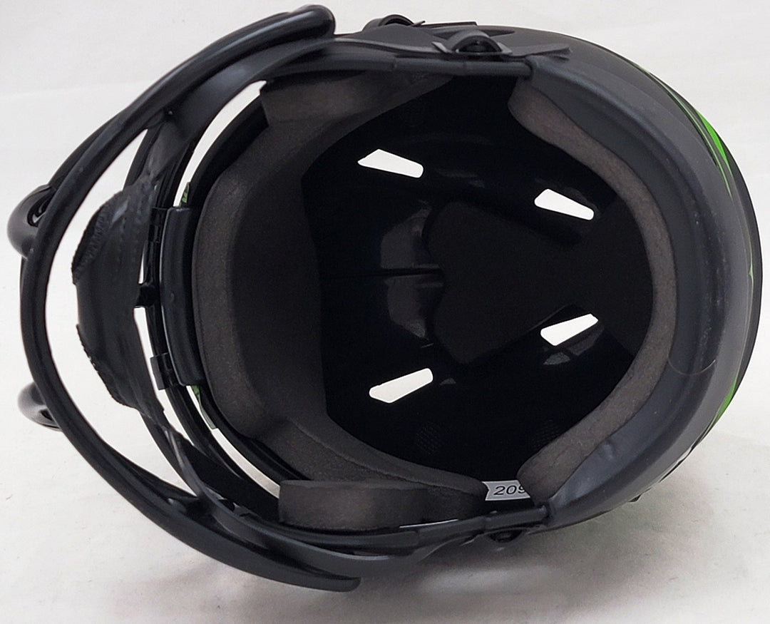 Steve Largent Signed Seahawks Eclipse Black Speed Mini Helmet "HOF 95" MCS Holo