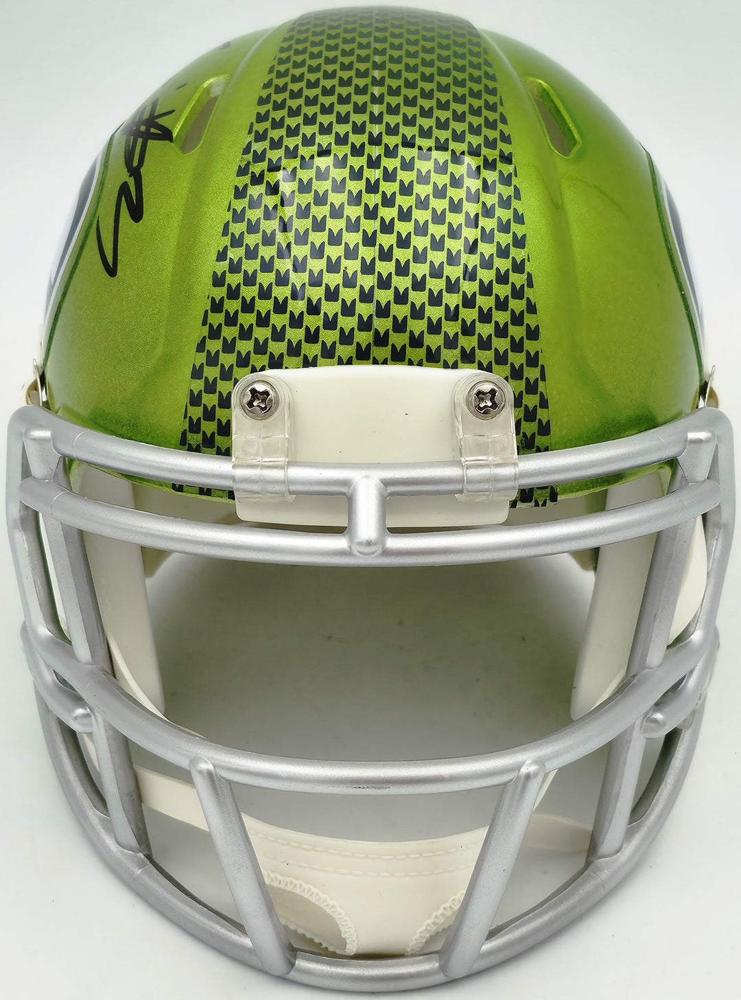 Nick Emmanwori Signed Seahawks Flash Green Speed Mini Helmet Beckett Witness