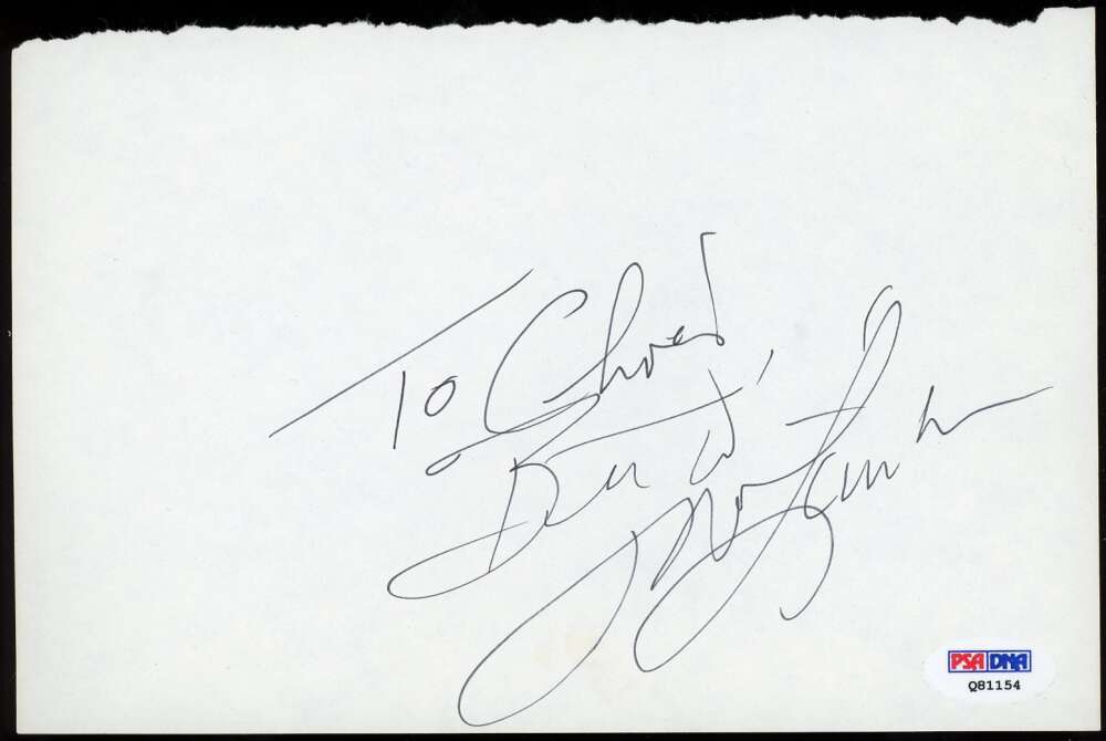 Michael Landon PSA DNA Signed Vintage Album Page Autograph