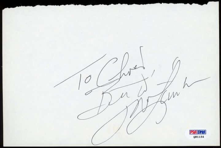 Michael Landon PSA DNA Signed Vintage Album Page Autograph