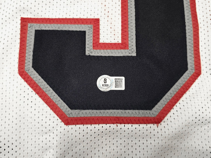 New England Patriots Milton Williams Signed White Jersey Beckett Witness