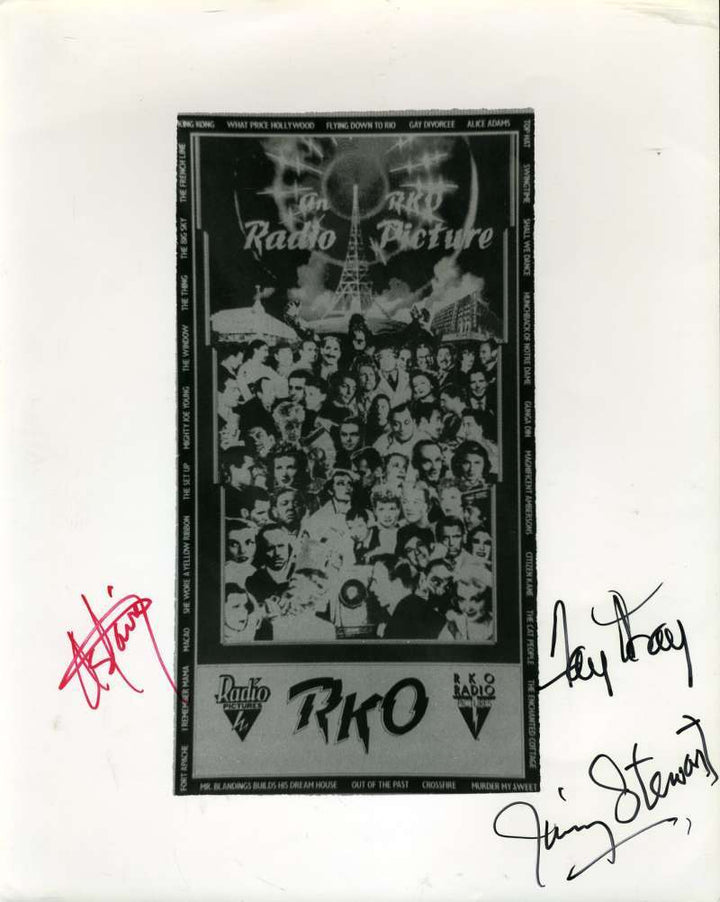 Fred Astaire Fay Wray James Stewart Signed Bas Beckett 8x10 Photo Autograph