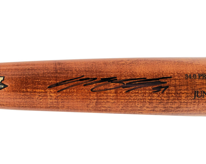 Jung Hoo Lee Orange & Black Old Hickory Player Model Signed Bat Beckett BAS