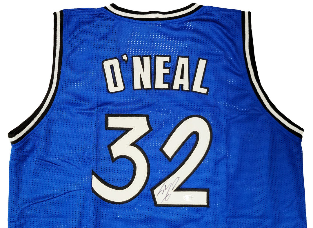 Orlando Magic Shaquille Shaq O'Neal Signed Blue Jersey The Diesel Beckett