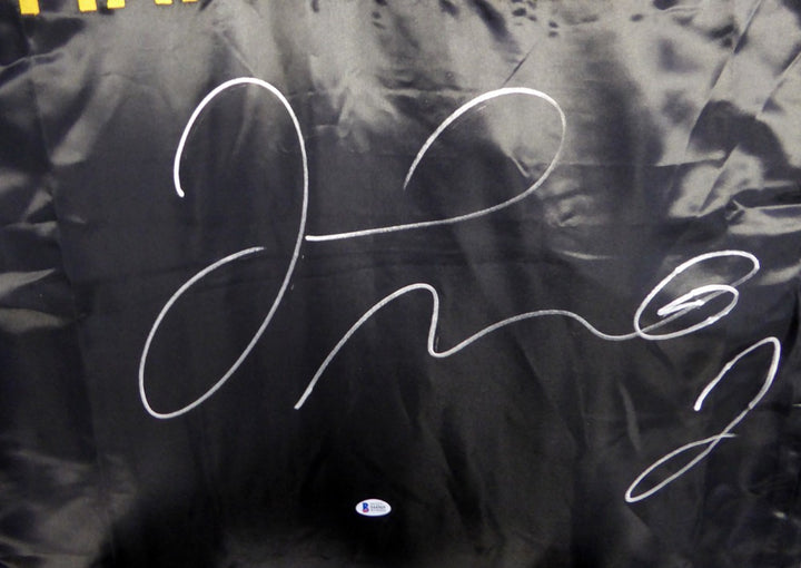 Floyd Mayweather Jr. Signed Black Boxing Robe Beckett BAS