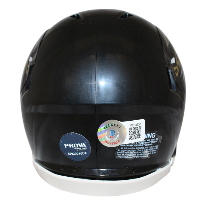 Mark Brunell Signed Jacksonville Jaguars TB '95-'12 Mini Helmet Beckett 40193