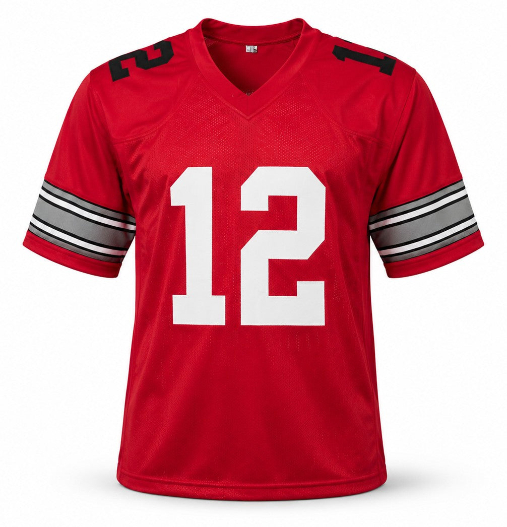 Ohio State Buckeyes Cardale Jones Signed Red Jersey JSA