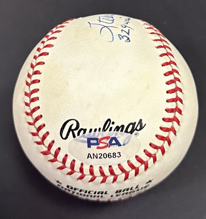 Steve Carlton Signed Official NL Baseball Phillies Lefty 329 Wins Auto PSA HOF