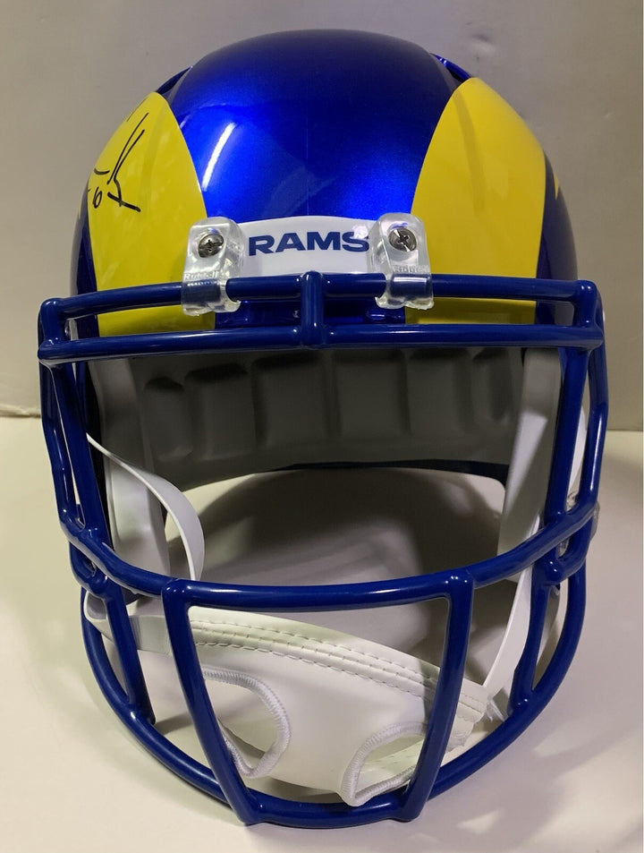 Cooper Kupp Rams Signed Speed Replica FS Helmet Auto Fanatics Super Bowl Mvp
