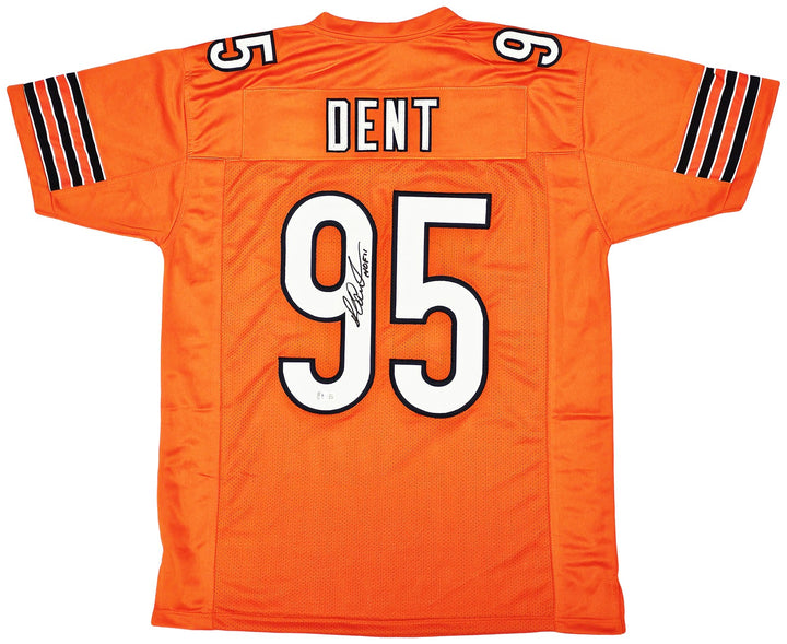 Chicago Bears Richard Dent Autographed Signed Orange Jersey "HOF 11" Beckett Wit