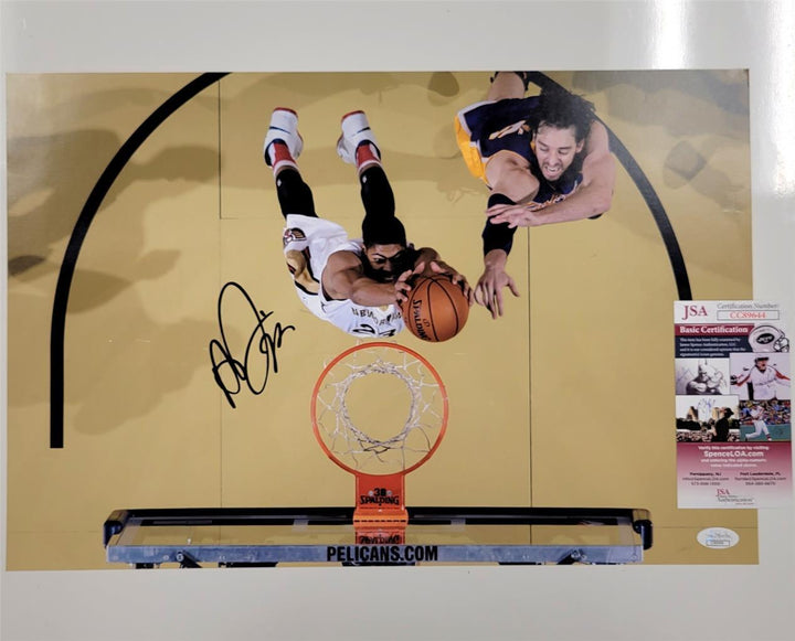 Anthony Davis signed Pelicans 12x18 photo autograph Lakers ~ JSA COA *Read*