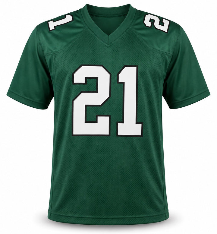Philadelphia Eagles Eric Allen Signed Green Jersey Beckett BAS Witness