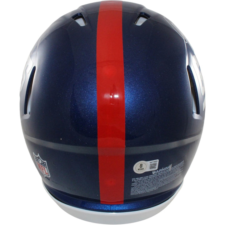 Abdul Carter Autographed New York Giants Pro Color Rush Helmet Beckett W 56880