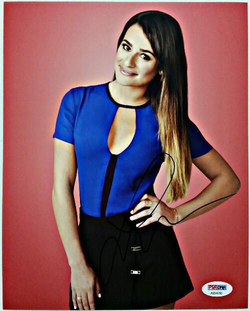 Lea Michele Autograph GLEE Signed 8x10 Photo PSA/DNA COA #2