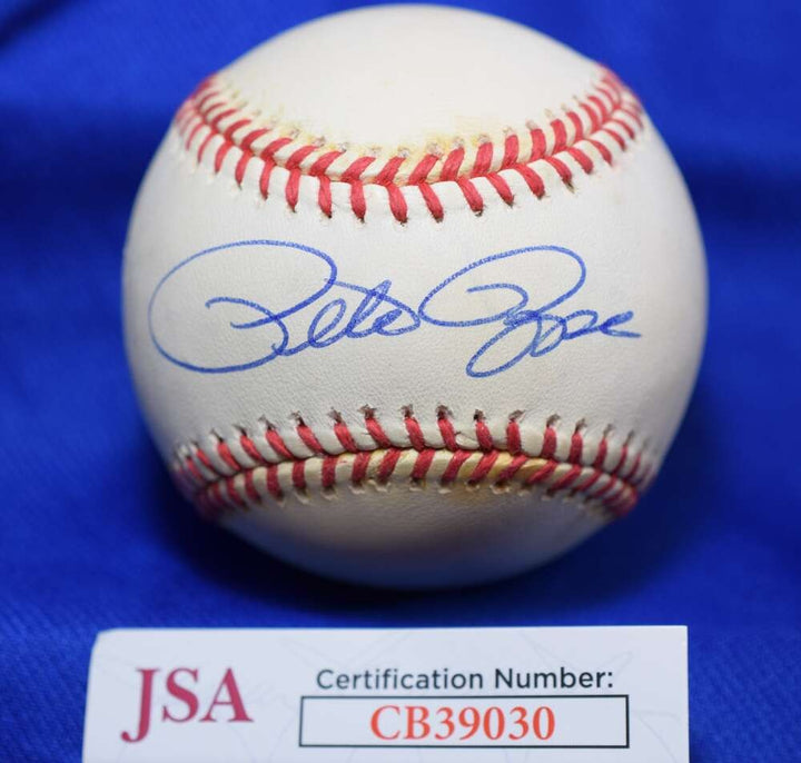 Pete Rose JSA Coa Autographed Official National League ONL Signed Baseball