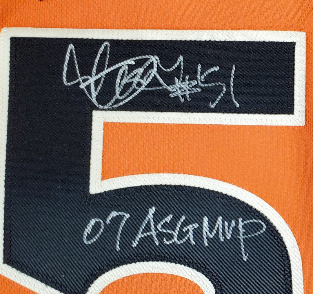 Mariners Ichiro Suzuki Auto Orange Majestic 2007 All-Star Game Jersey 07 ASG MVP