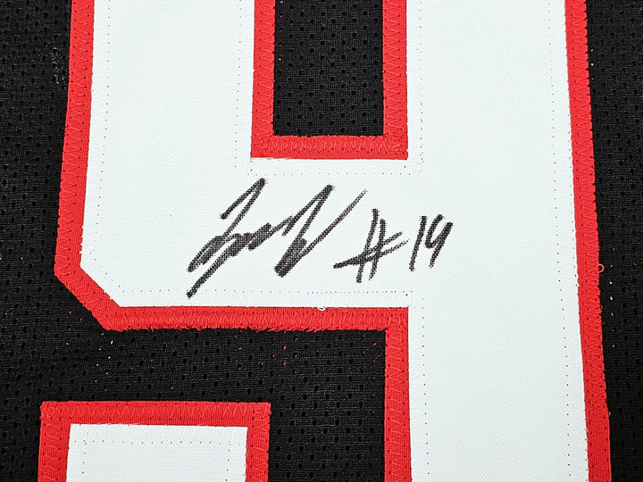 Texas Tech Red Raiders Tyree Wilson Signed Black Jersey "Guns Up" Beckett Wit