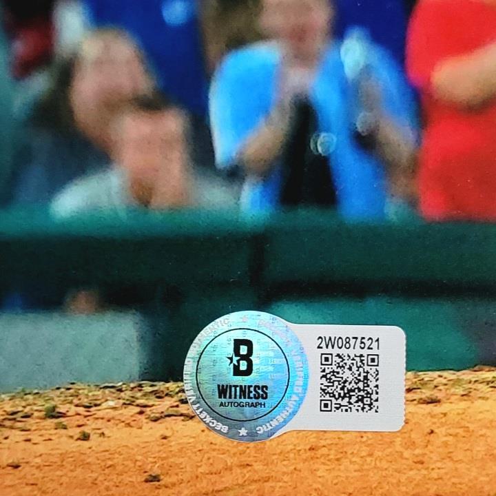 Michael Lorenzen signed "No Hitter 8-9-23" 16x20 Photo auto BAS Beckett Witness
