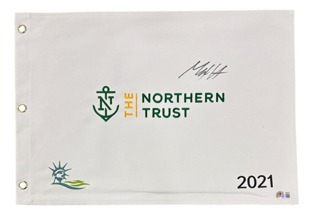 Max Homa Signed 2021 The Northern Trust Golf Flag BAS