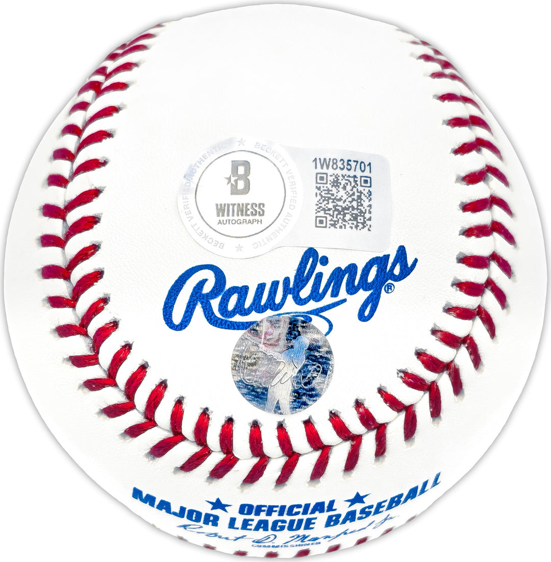 Ichiro Suzuki Signed MLB Baseball Mariners Signed in Kanji IS Holo & Beckett Wit