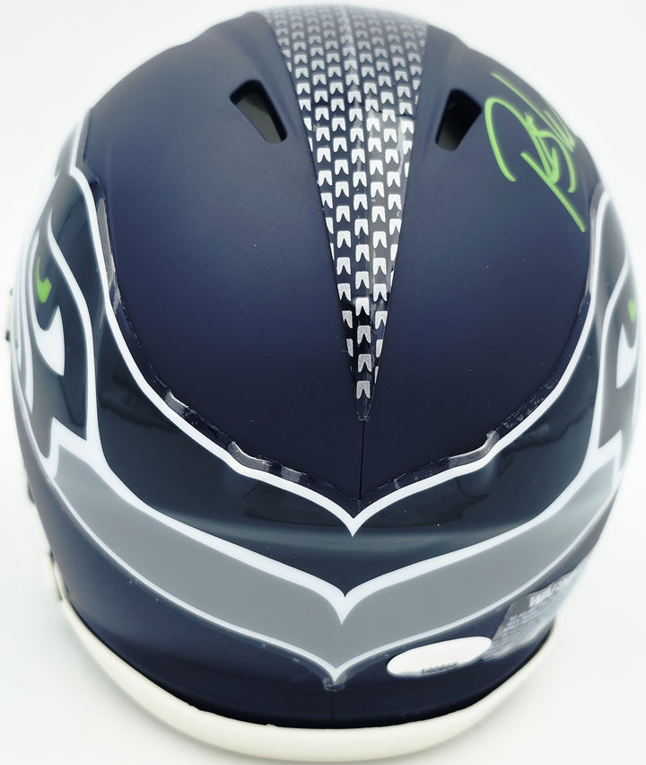 Rashid Shaheed Signed Seattle Seahawks Blue Speed Mini Helmet MCS Holo