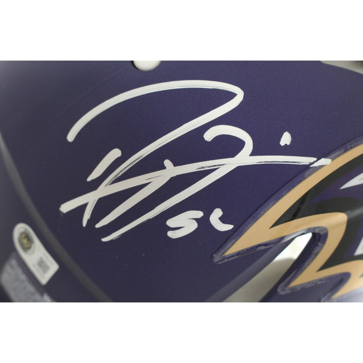 Ray Lewis Signed Baltimore Ravens Authentic 2026 ALT #1 Helmet Beckett WIT 57521