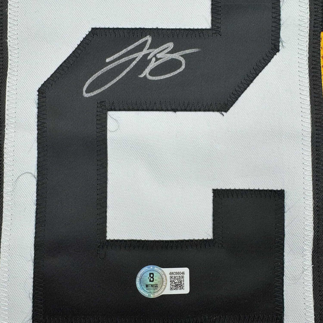 Framed Autographed/Signed Le'Veon LeVeon Bell 35x39 Pittsburgh BB Jersey JSA COA