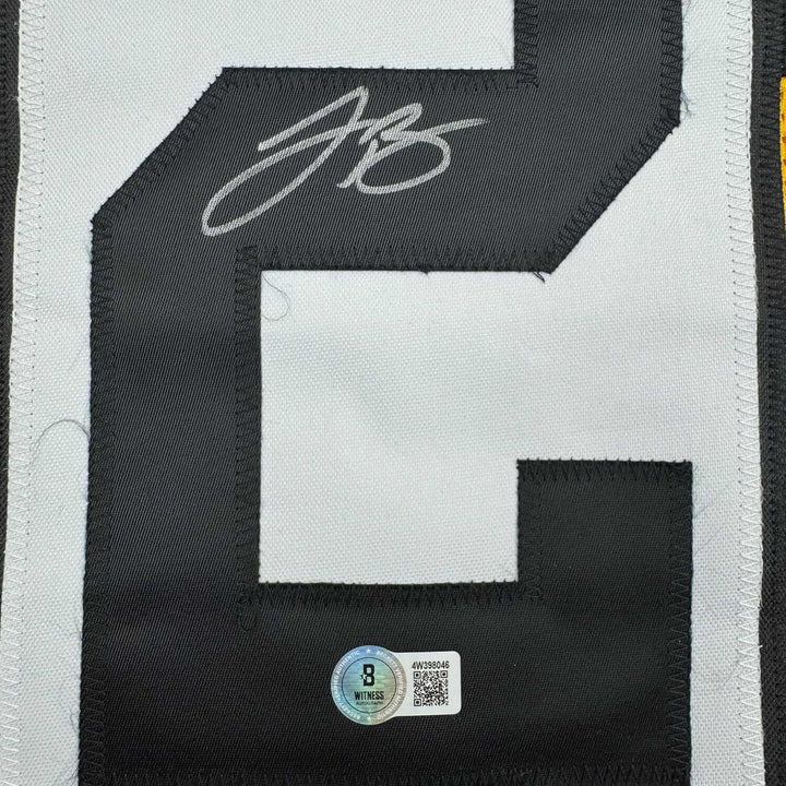 Framed Autographed/Signed Le'Veon LeVeon Bell 35x39 Pittsburgh BB Jersey JSA COA