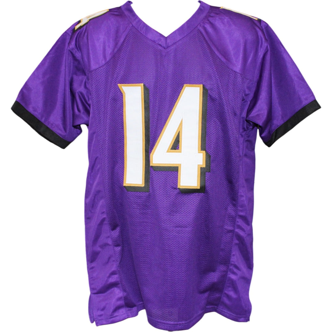 Kyle Hamilton Autographed Pro Style Size XL Purple Jersey Beckett Witness 54009