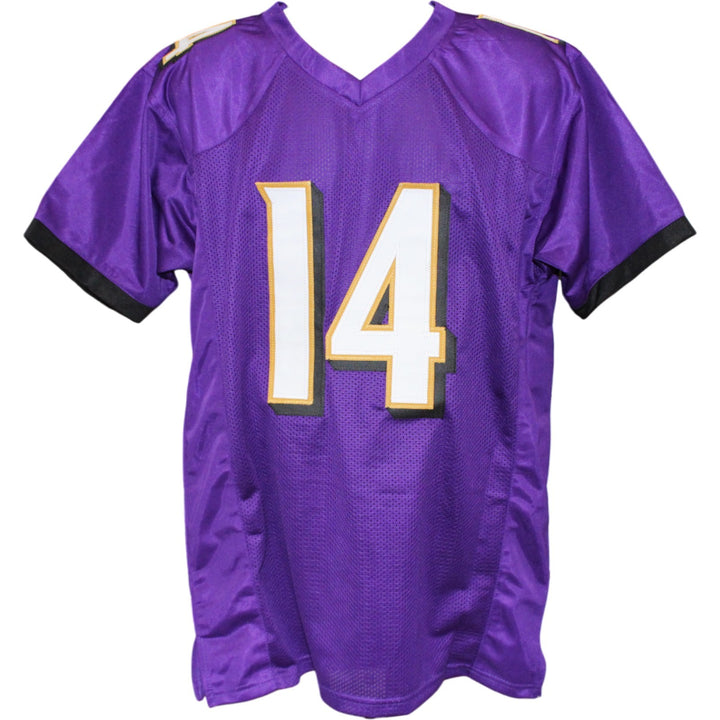 Kyle Hamilton Autographed Pro Style Size XL Purple Jersey Beckett Witness 54009