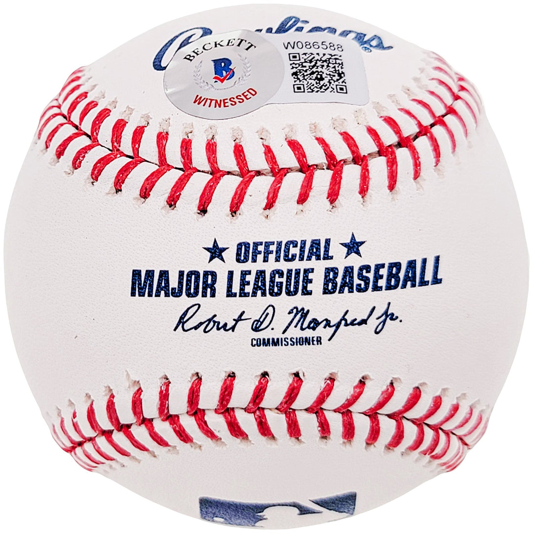 Cesar Geronimo Signed MLB Baseball Cincinnati Reds "75-76 WSC" Beckett Wit