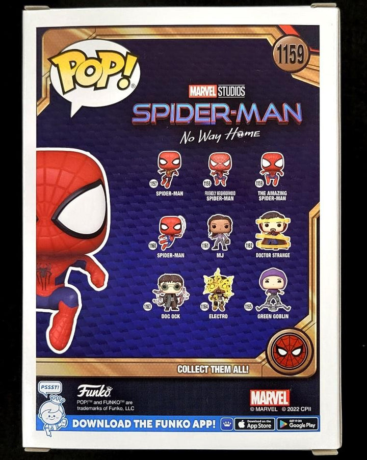 Tobey Maguire signed Amazing Spider-Man Funko Pop 1159 blue auto ~ Beckett BAS